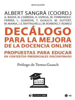 cover image of Decálogo para la mejora de la docencia online